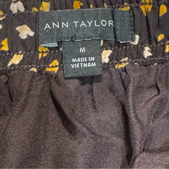 Ann Taylor Pleated Brown Prairie Pullon Midi Skirt NWOT - Medium - Picture 11 of 12